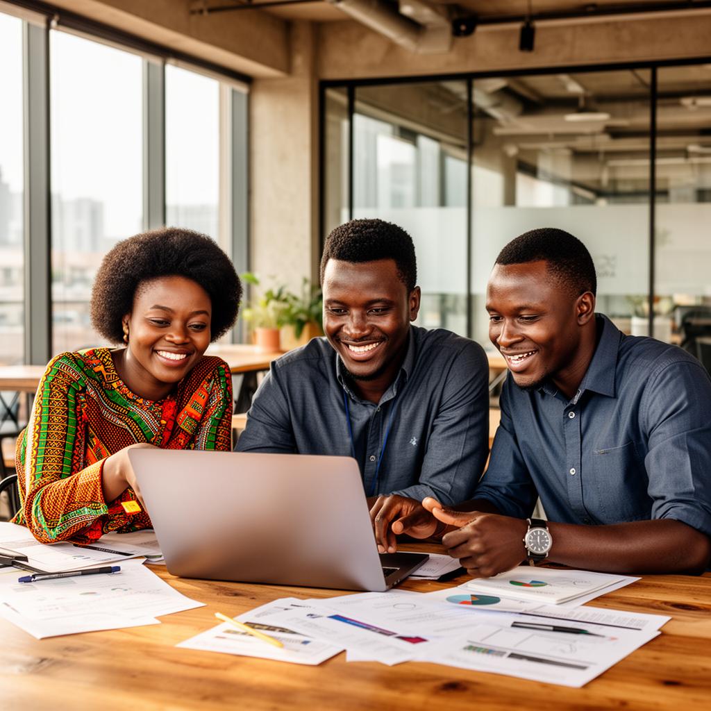 Kenyan entrepreneurs collaborating